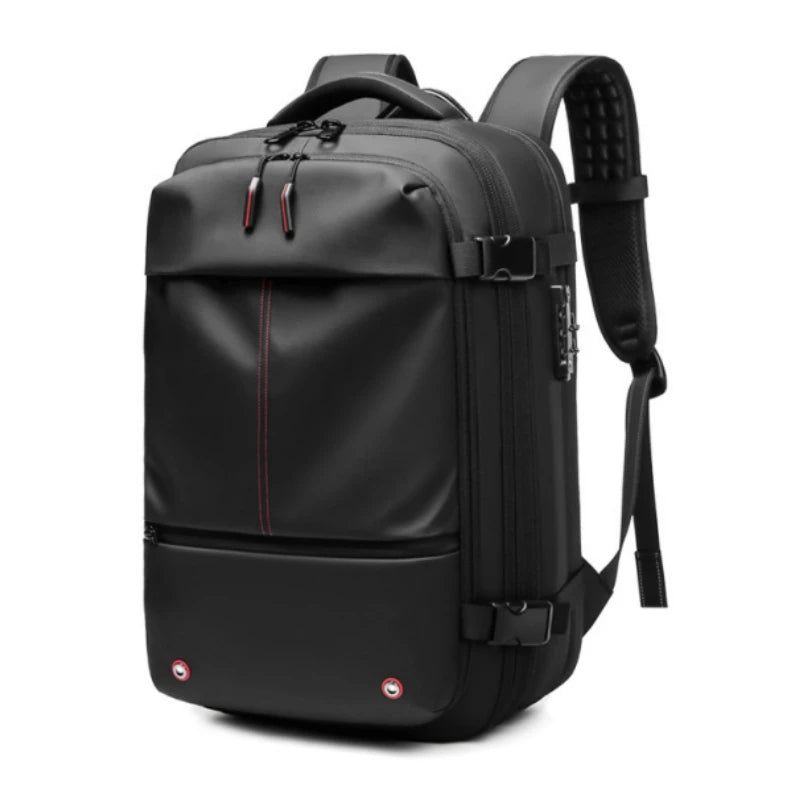 Men Travel Backpack Vacuum Compression 17 Inch Laptop Backpack Business Large Capacity School Backpack Expanded Hiking Backpack