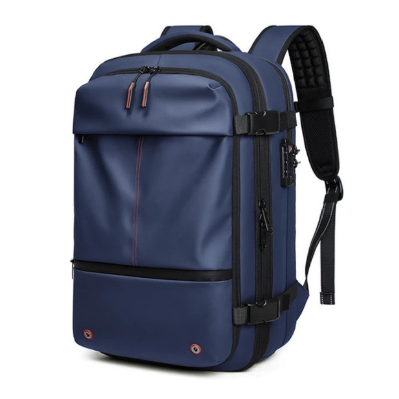 Men Travel Backpack Vacuum Compression 17 Inch Laptop Backpack Business Large Capacity School Backpack Expanded Hiking Backpack